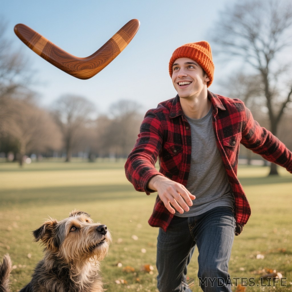 Boomerang Vlucht Kijken Dag