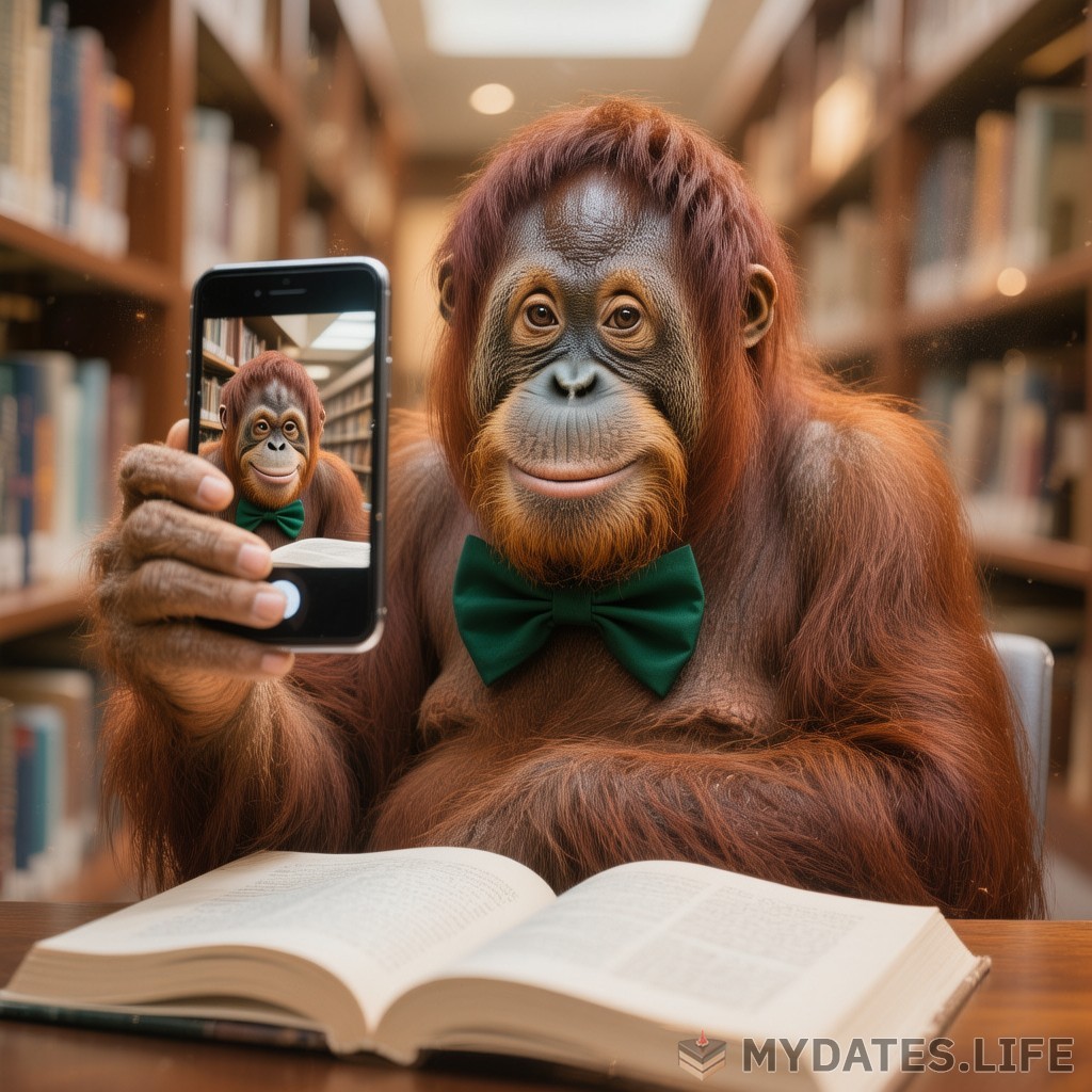 Kirjaston selfie-päivä