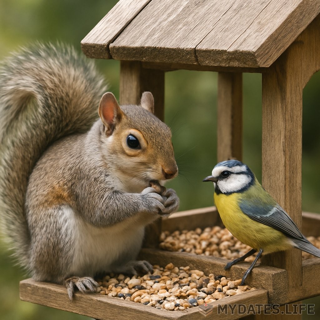 Journée de Nourrir les Oiseaux et les Écureuils