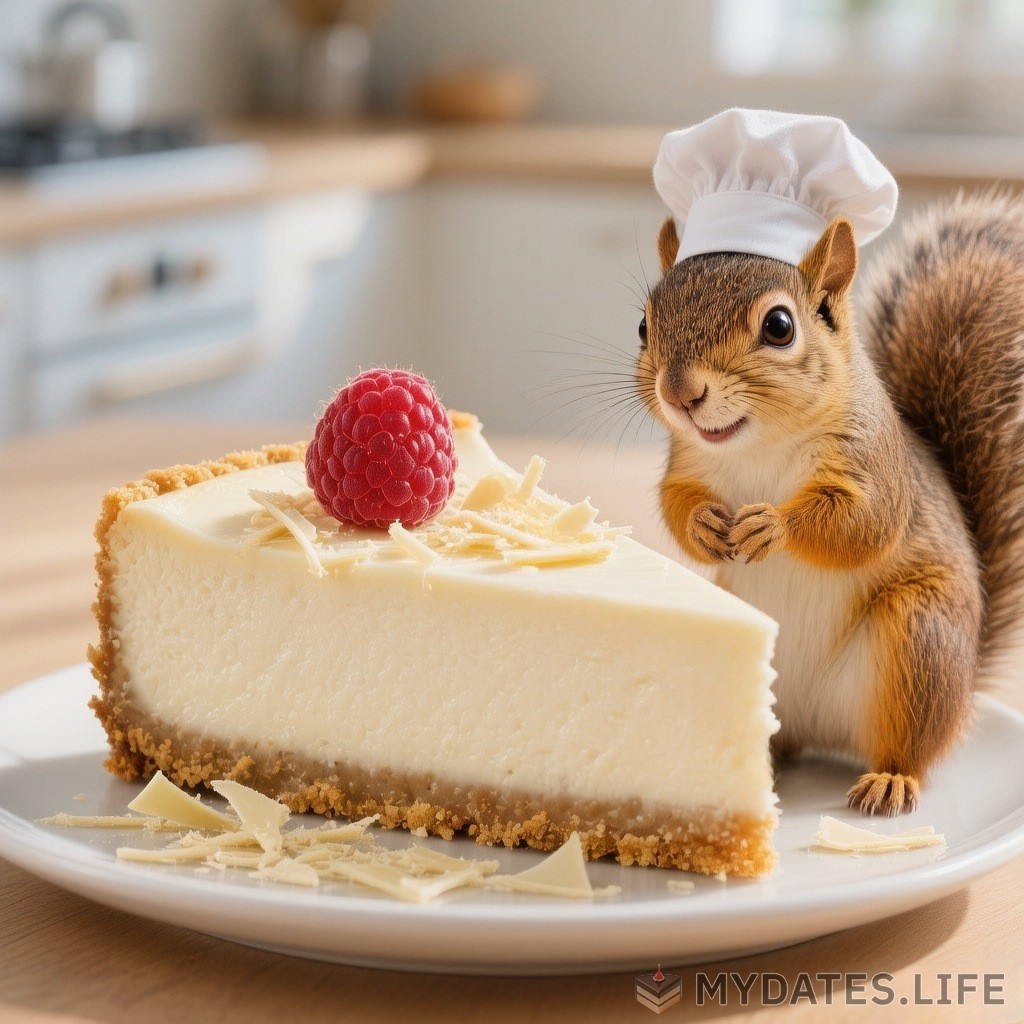 Den bílého čokoládového cheesecake